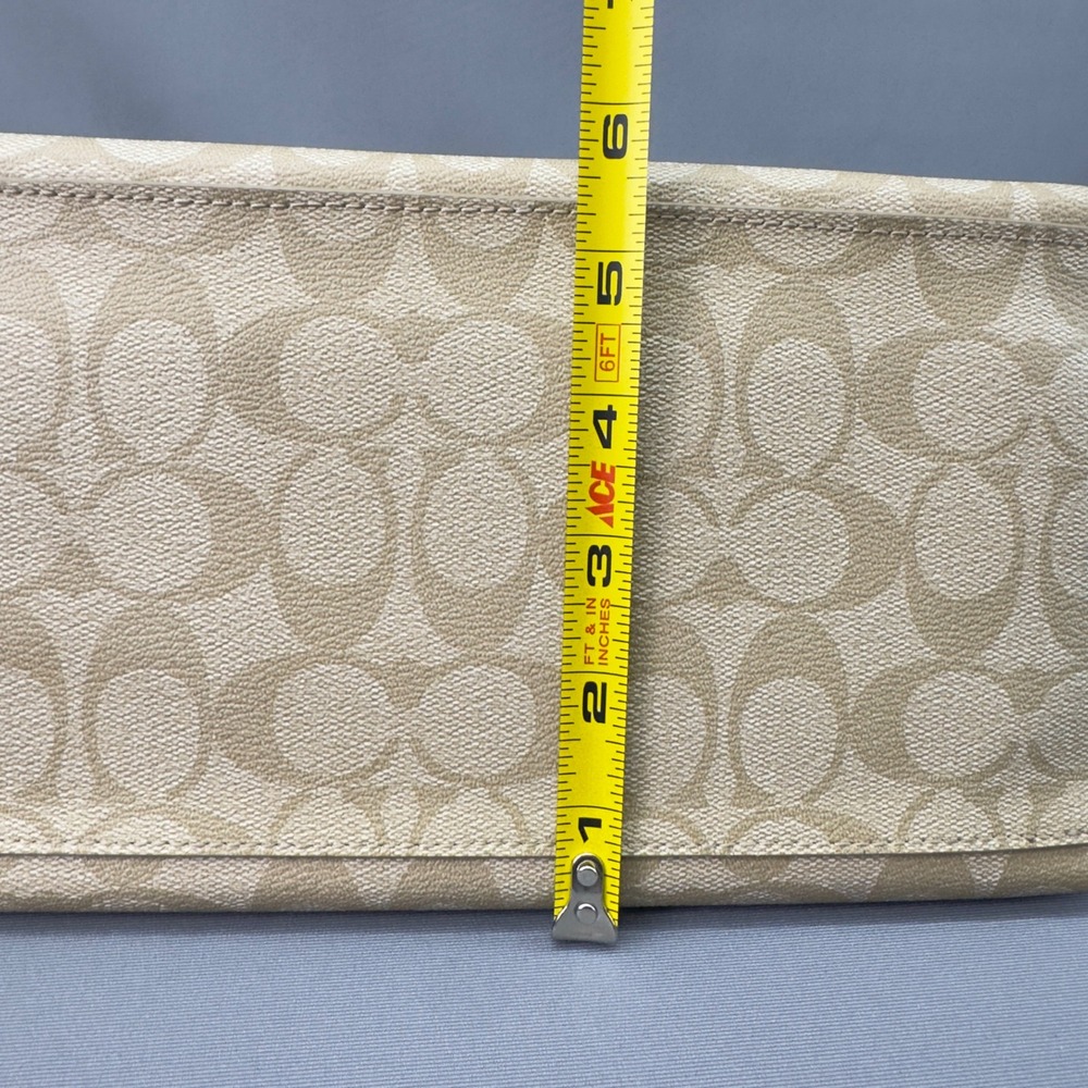 Coach City Tote Signature Canvas Light Khaki Chalk Gold Hardware - Picture 14 of 15
